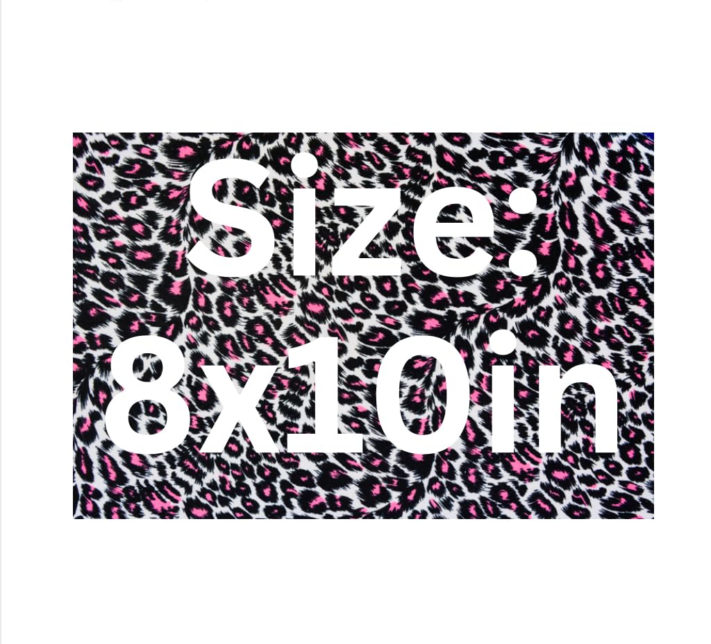 Edible Cake Wrap, Pink Leopard Print Design, 8x10 inches, Icing Sheet Topper