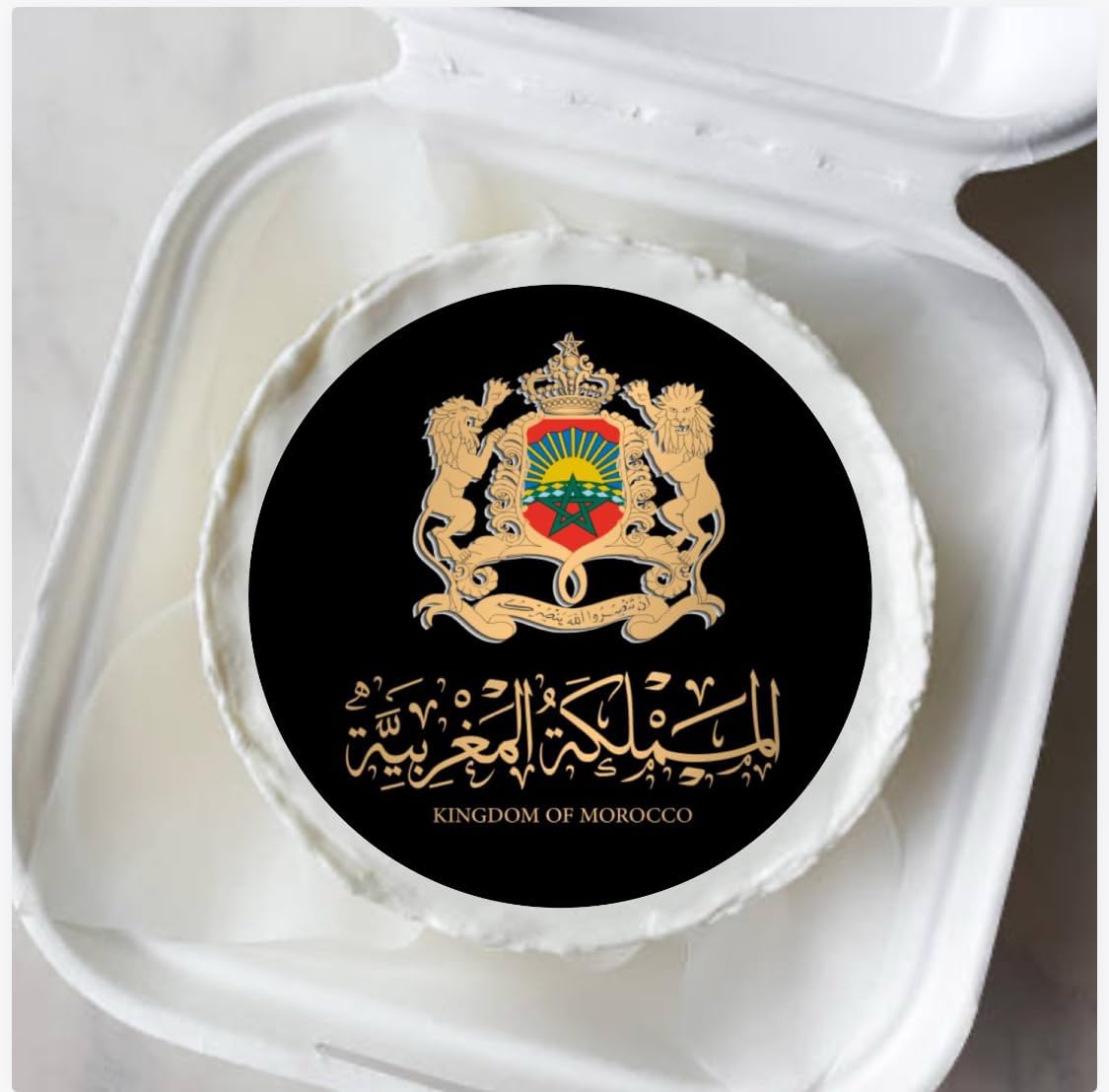 Kingdom of Morocco Edible Cake Toppers, Icing Sheet Decorations, Black and Gold Design